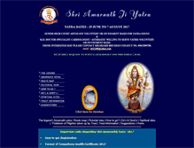 Tablet Screenshot of amarnathyatra.org